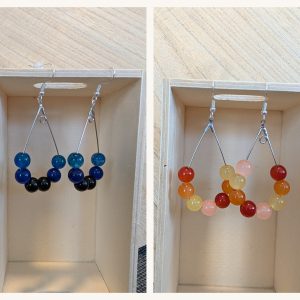 day night earrings combined
